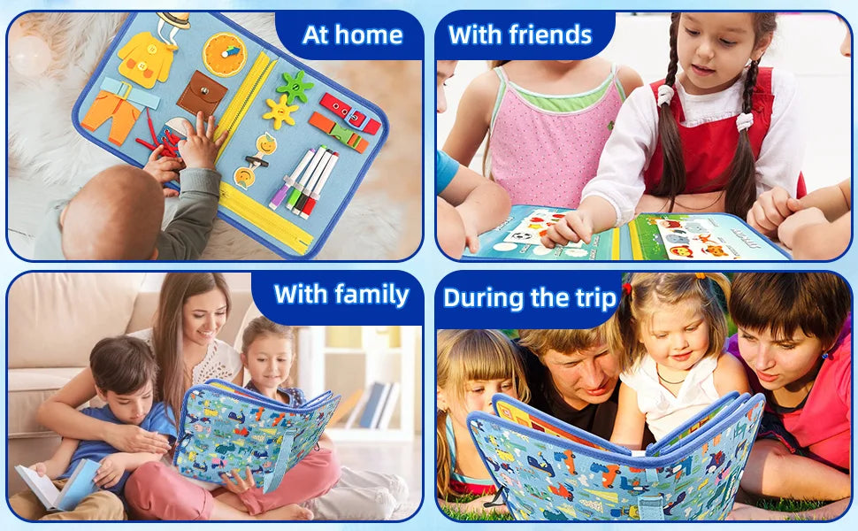 Parish Toys Busy Board – Early Educational Toy for Toddlers