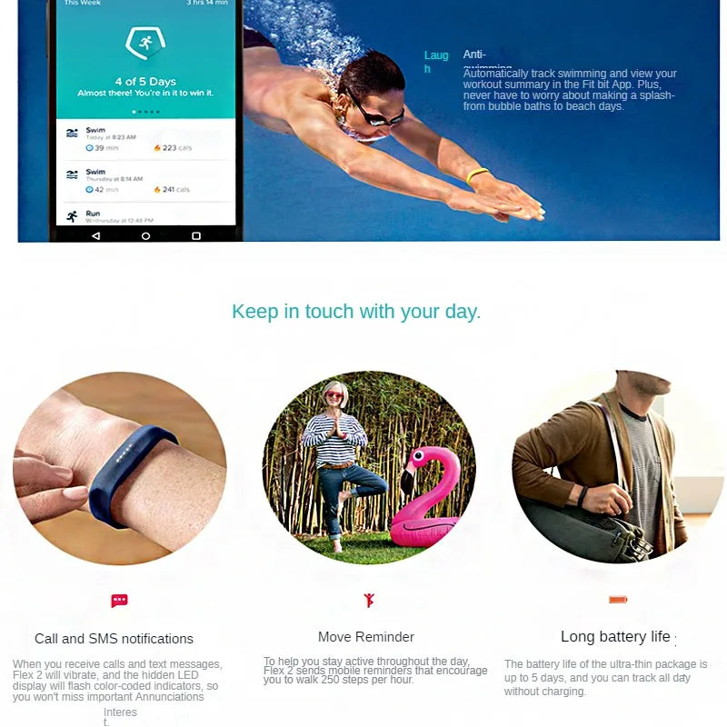 Fitbit Flex2 intelligent sports bracelet tracker