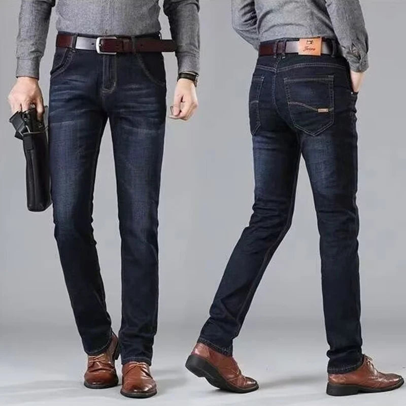 Men’s Straight-Leg Casual Commuting Jeans