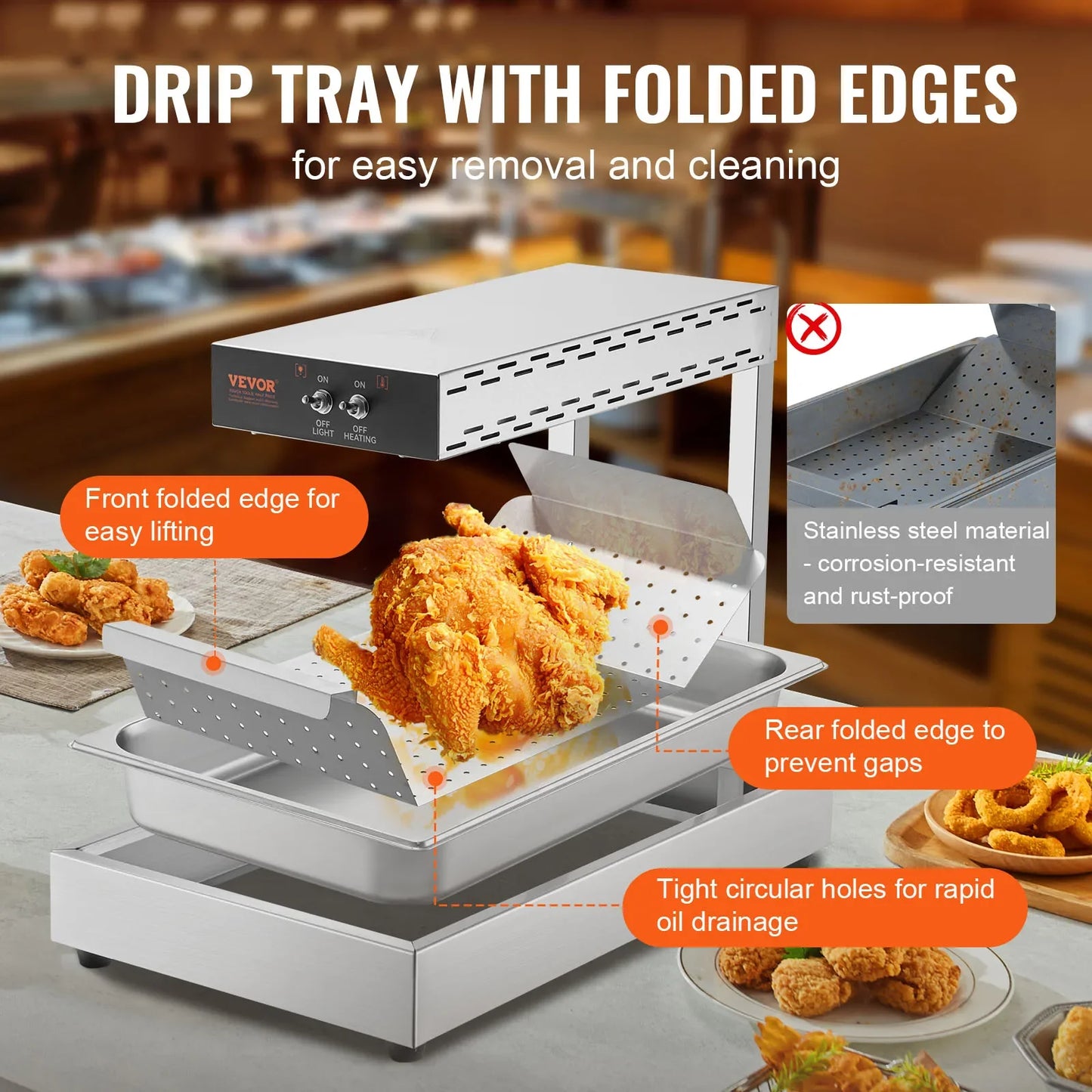 VEVOR French Fry Food Warmer