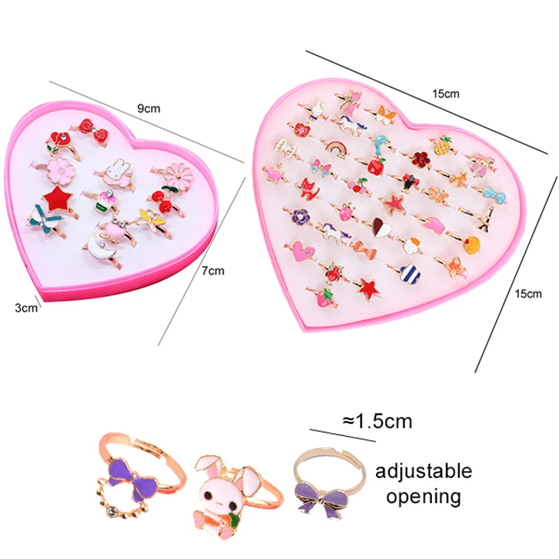 Children’s Adjustable Cartoon Rings