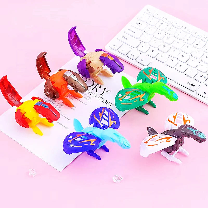 6Pcs Color Deformation Dinosaur Egg Toy Set