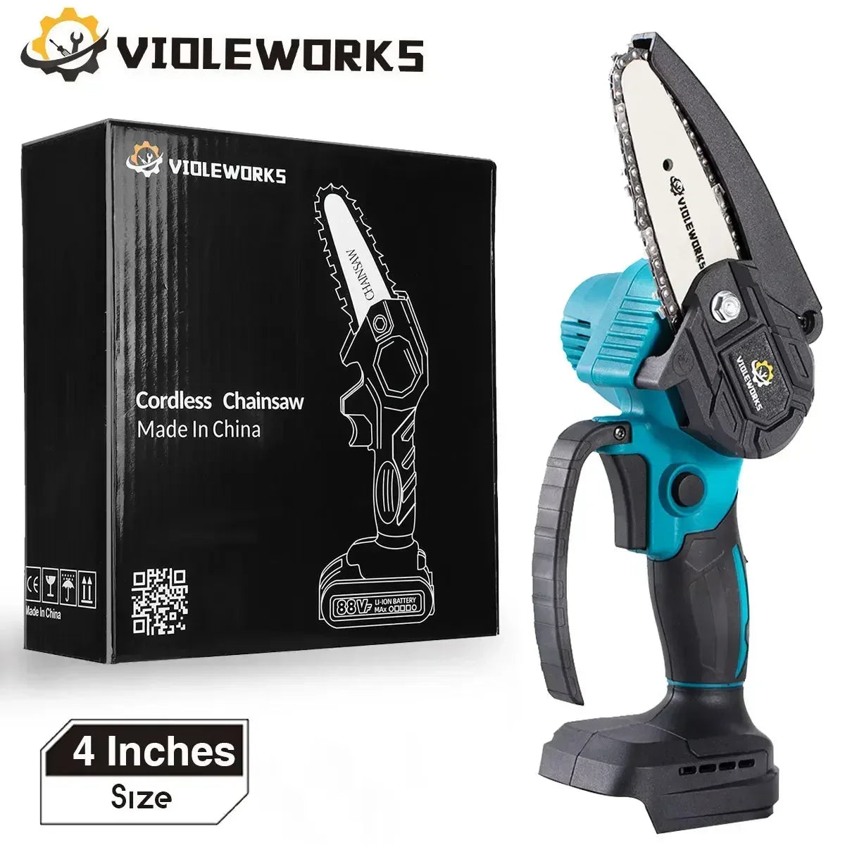 1200W 4-Inch Mini Electric Chainsaw