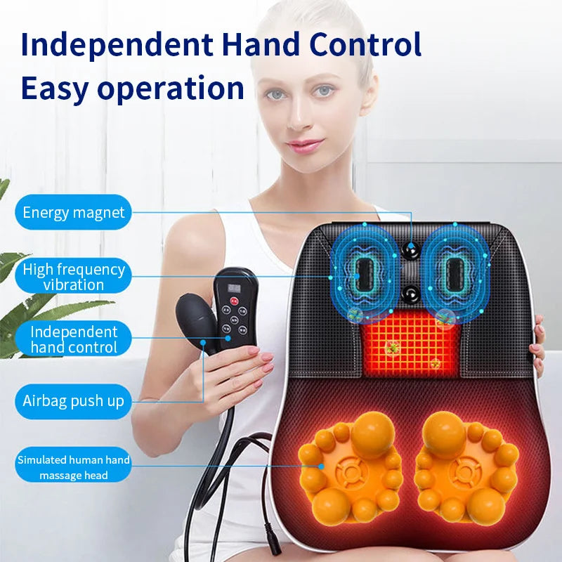 Jinkairui Electric Shiatsu Head Neck Cervical Traction Body Massager