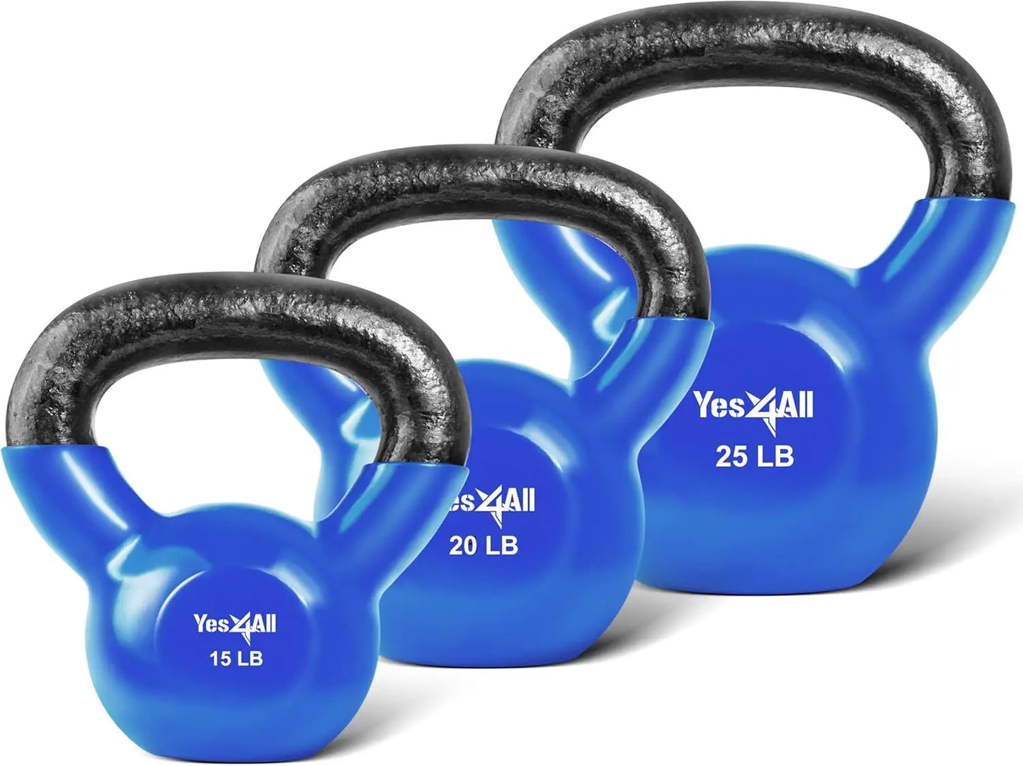 Vinyl Coated Kettlebell Set