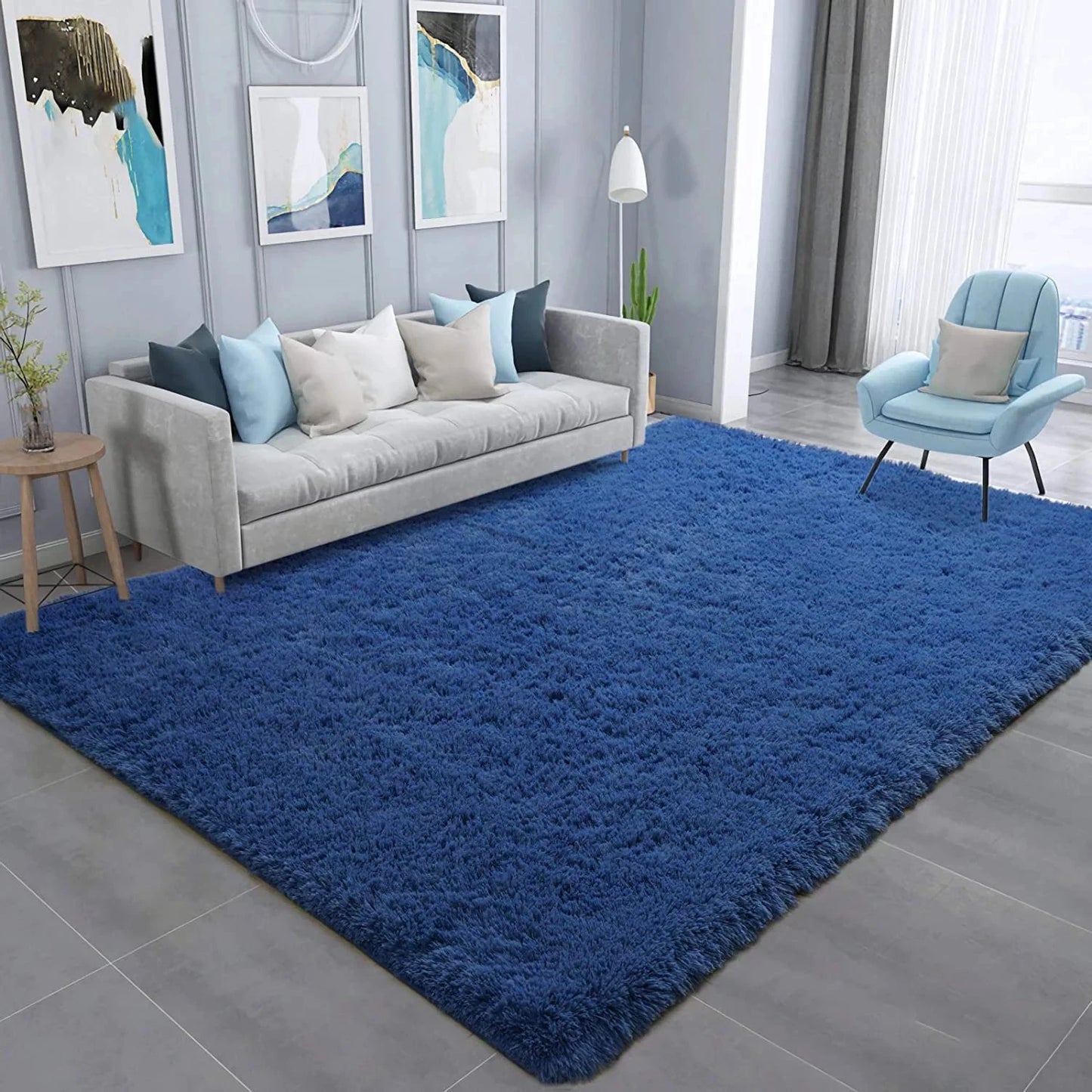 Fluffy Plush Soft Area Rug for Living Room & Kids' Rooms