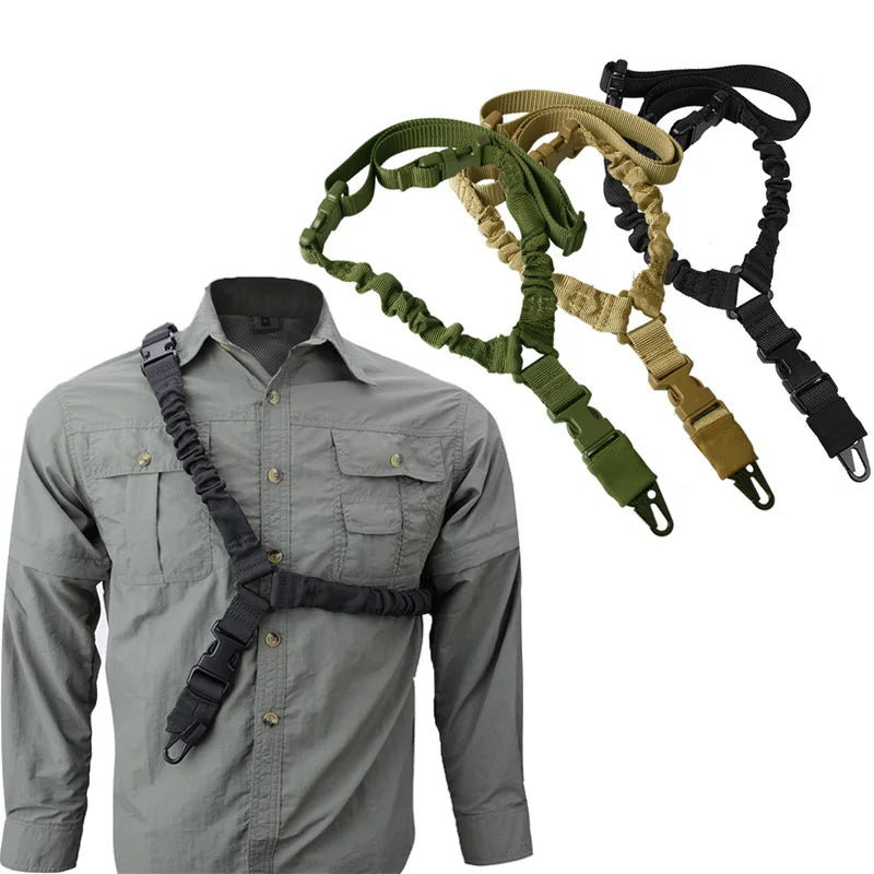 Shotgun Belt – MOLLE Gear Single Point Gun Sling with Metal Buckle