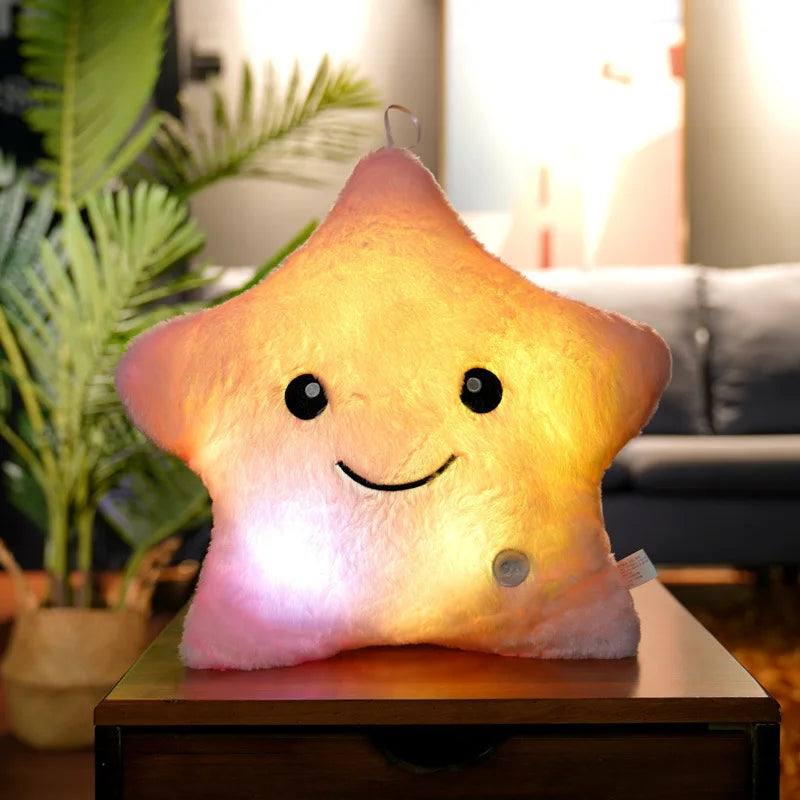 34CM Luminous Plush Star Pillow