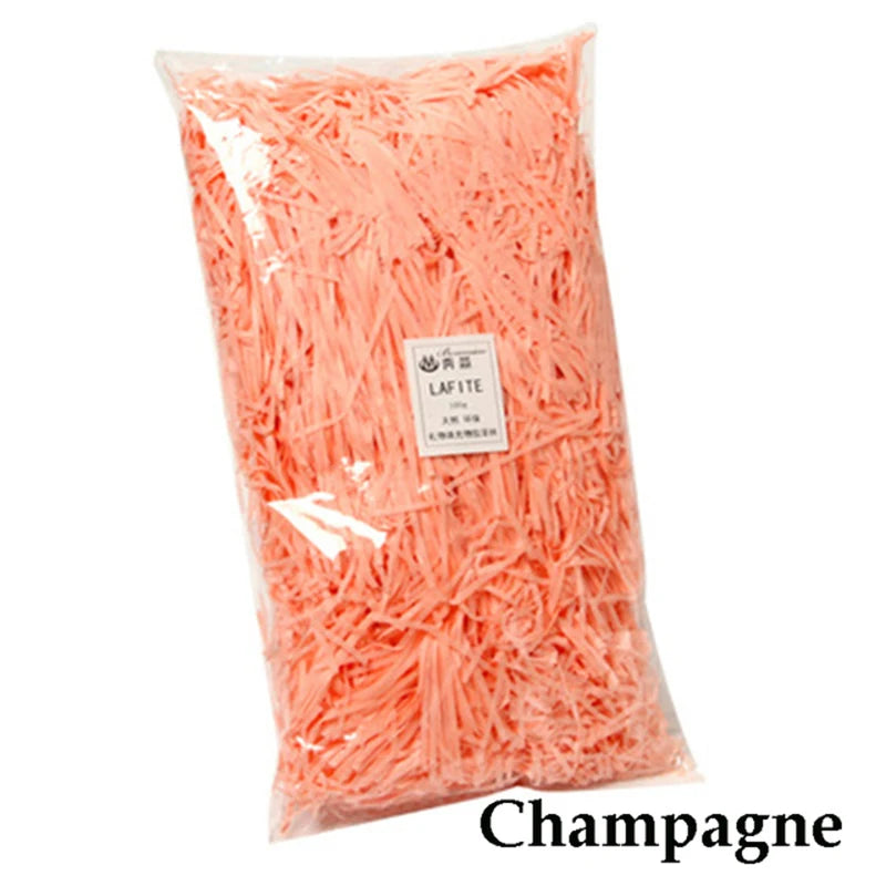 100g Colorful Shred Crinkle Paper Raffia: