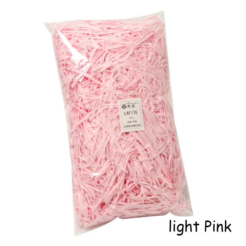 100g Colorful Shred Crinkle Paper Raffia: