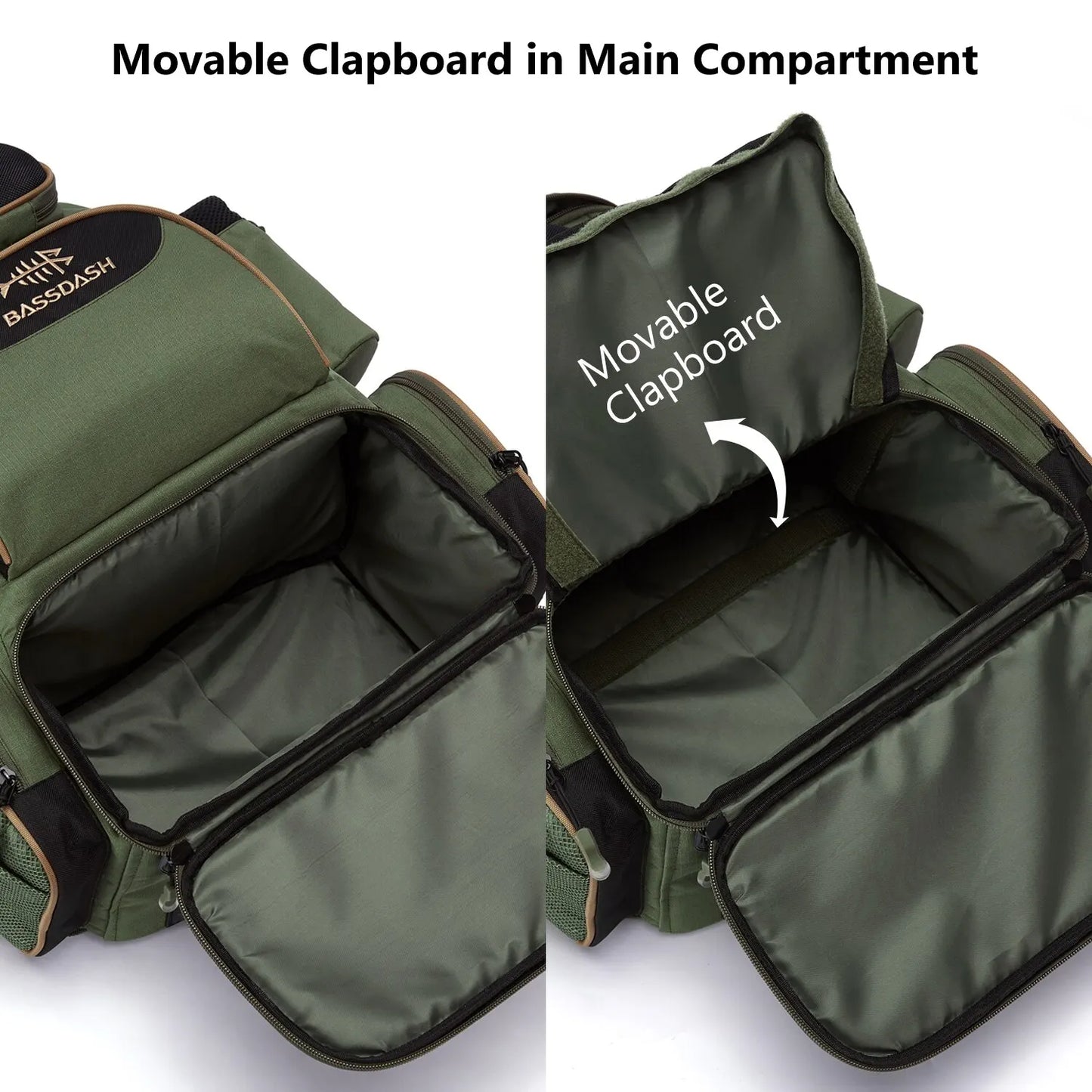 Bassdash Fishing Tackle Backpack – Lightweight & Multifunctional