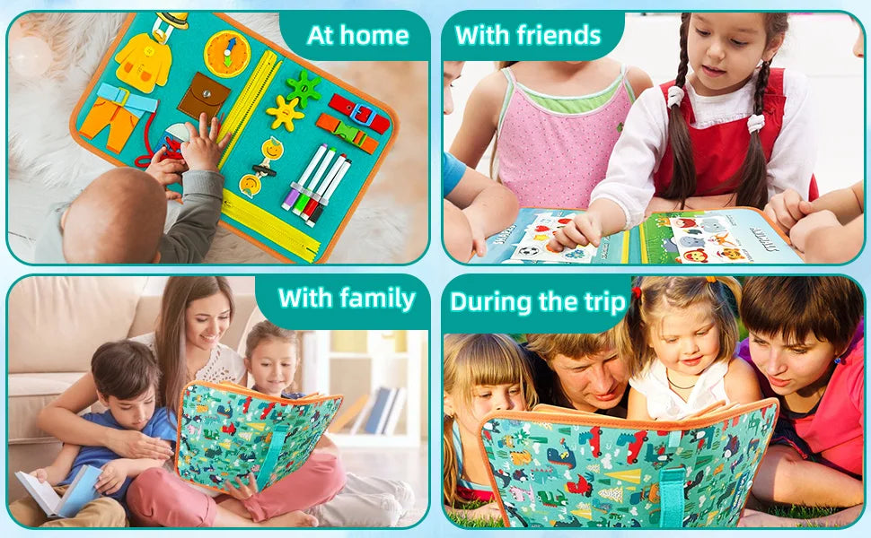 Parish Toys Busy Board – Early Educational Toy for Toddlers