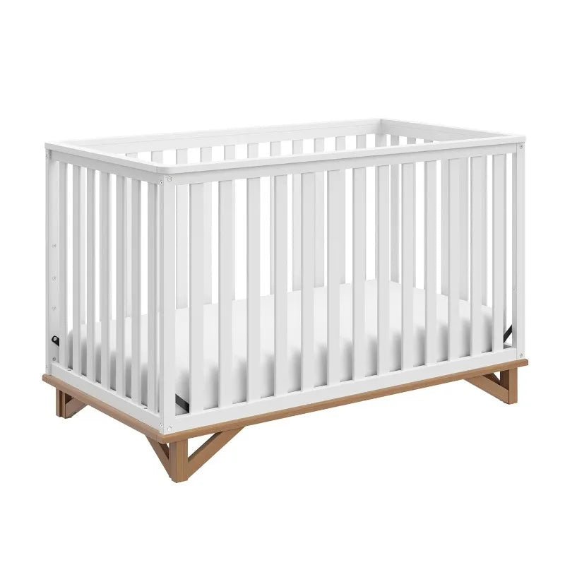 5-in-1 Convertible Crib (Black with Vintage Driftwood)