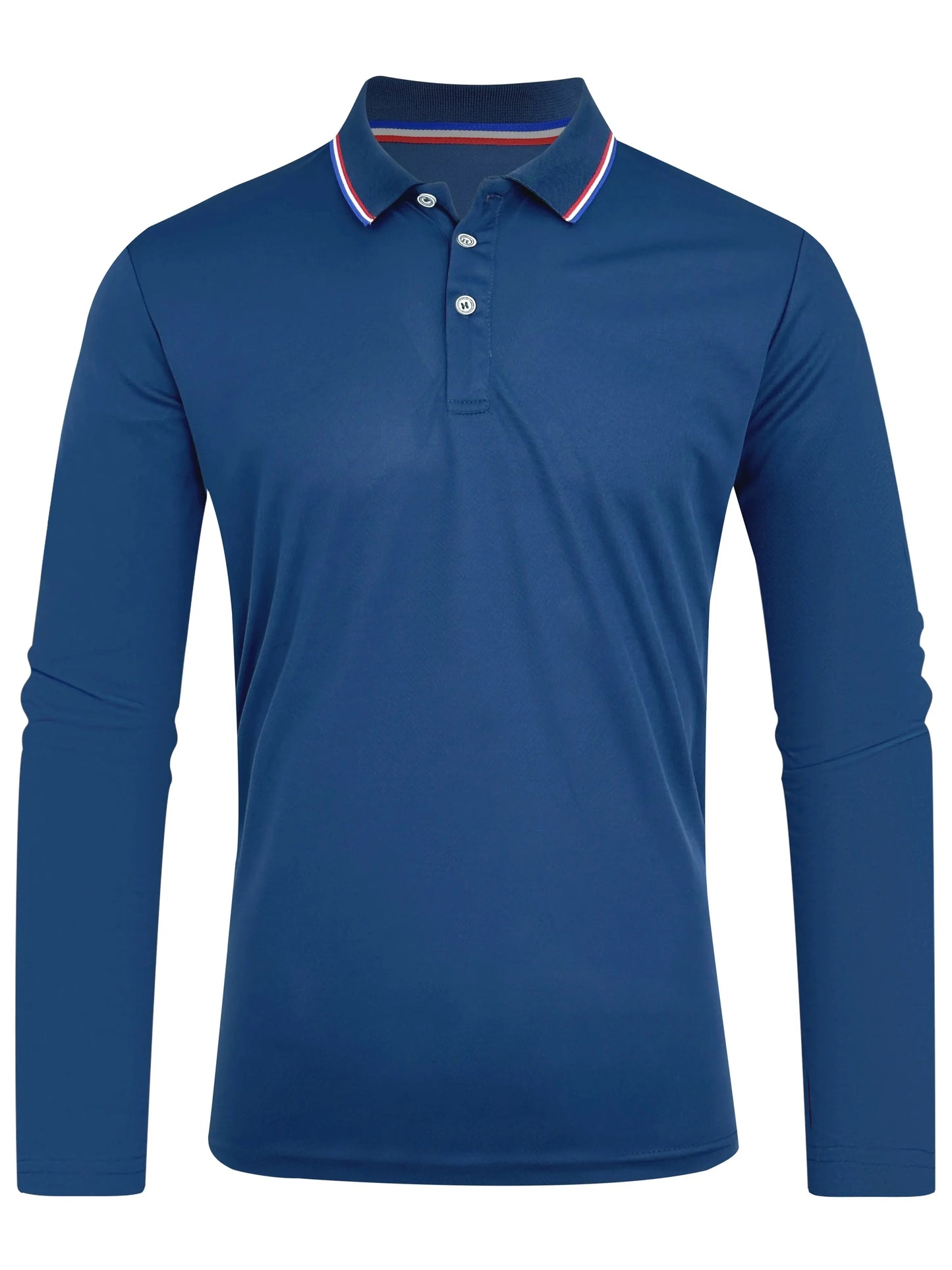 Men's Casual Long Sleeve Polo Shirt