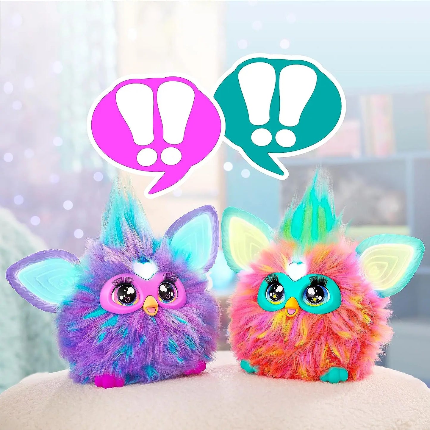 Original Furby Purple Coral Interactive Galaxy Edition Plush Toy