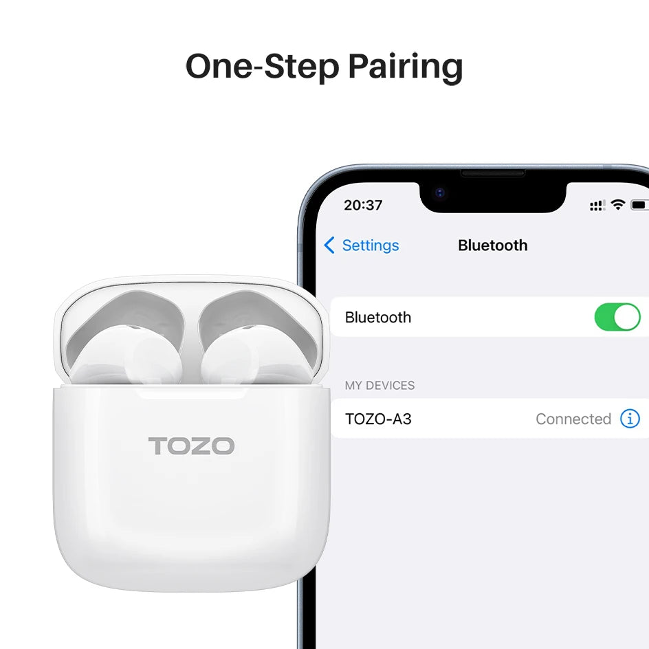 TOZO A3 Half In-Ear Wireless Earbuds