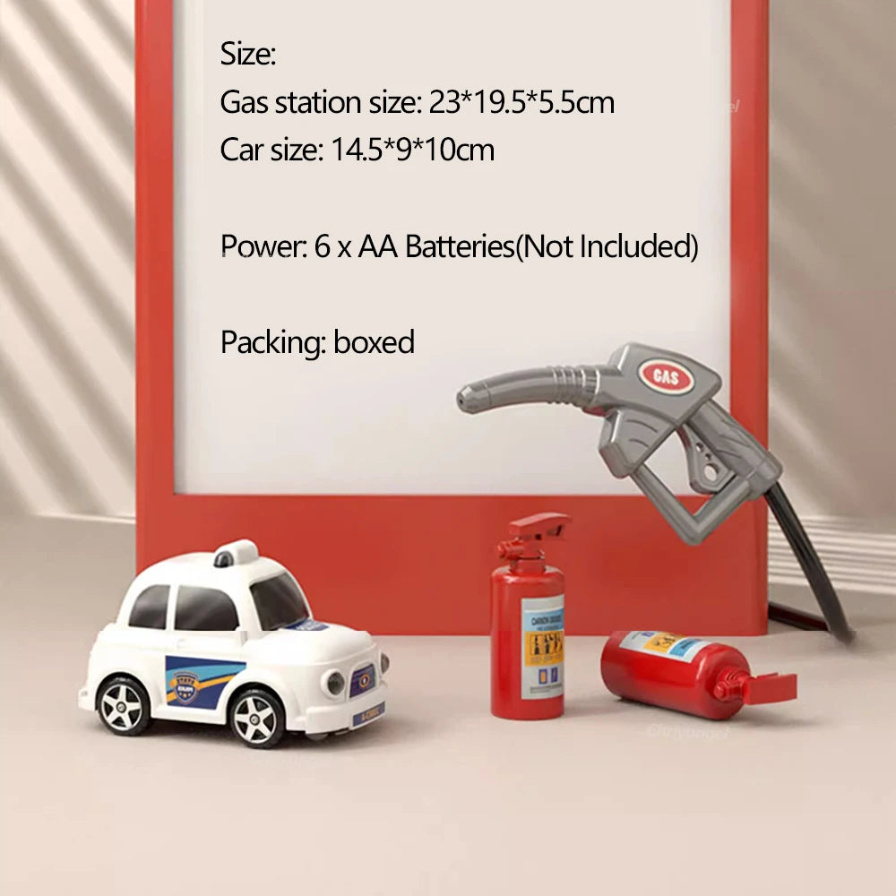 Gas Station Toy Set for Kids
