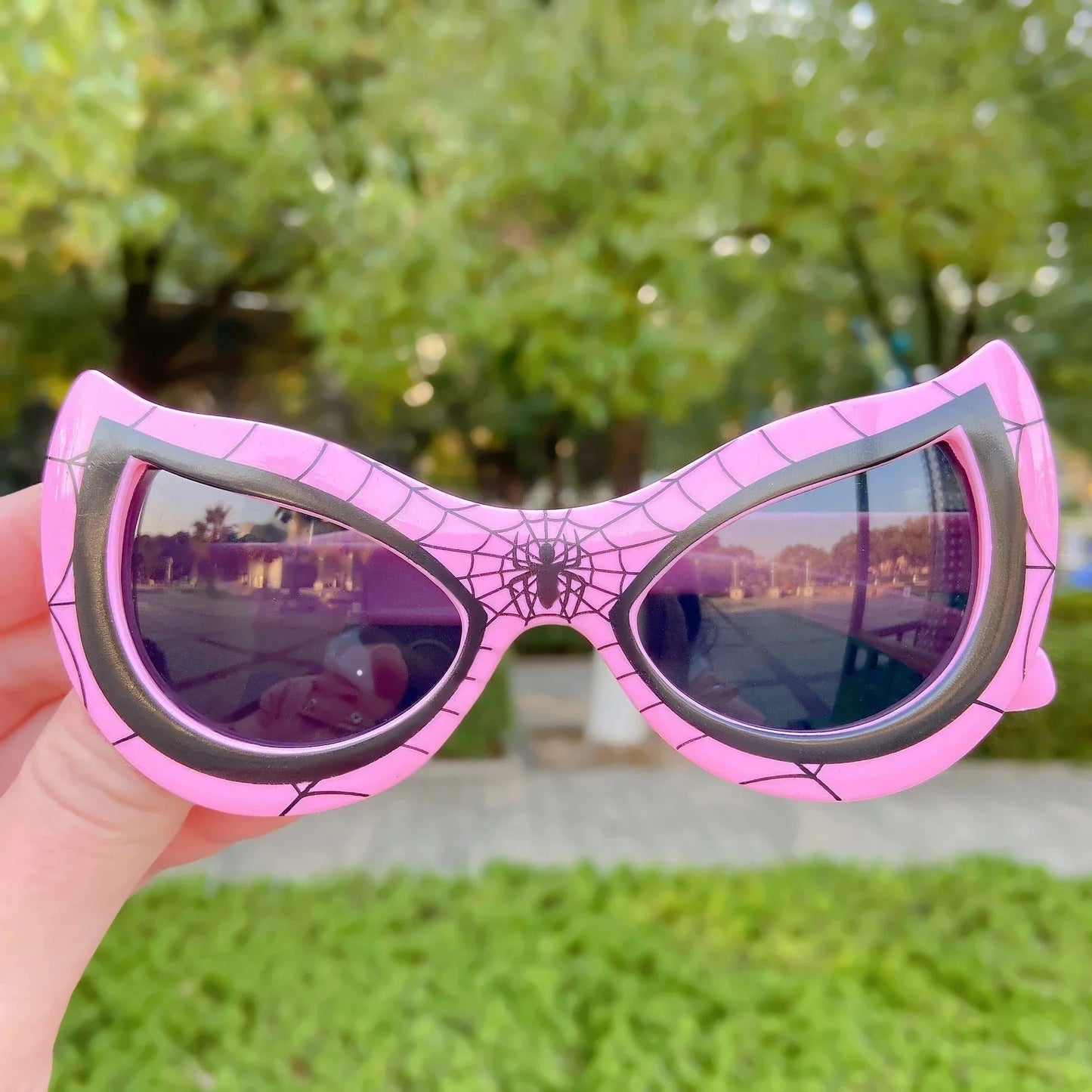 2024 Disney Spiderman Sunglasses Plastic Action Toys Figure Anime Spider Cartoon Fashion Sunglasses: