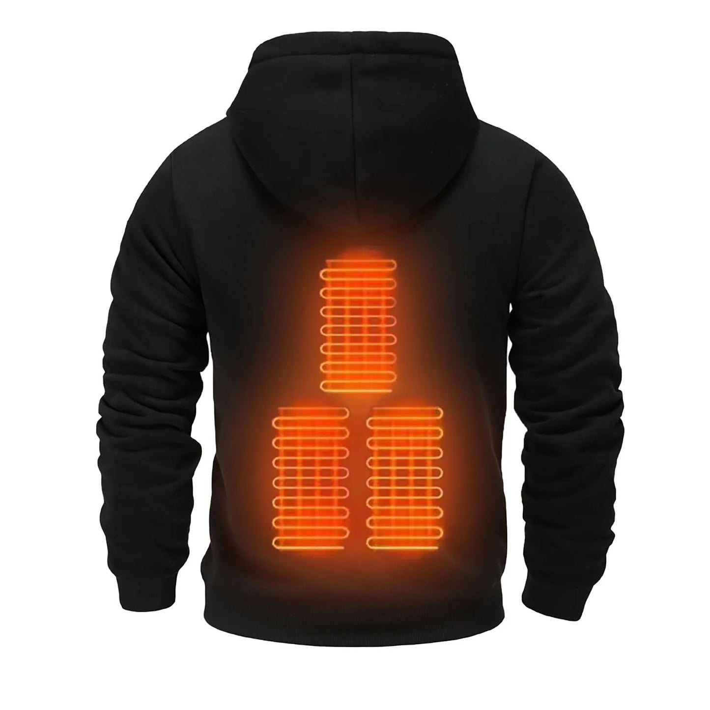 USB Heated Fleece Lined Hoodie for Men