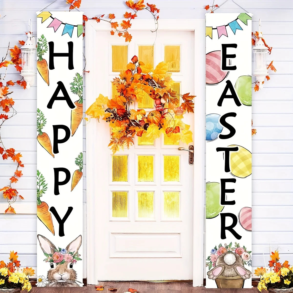 Happy Easter 2pcs Door Banner Set