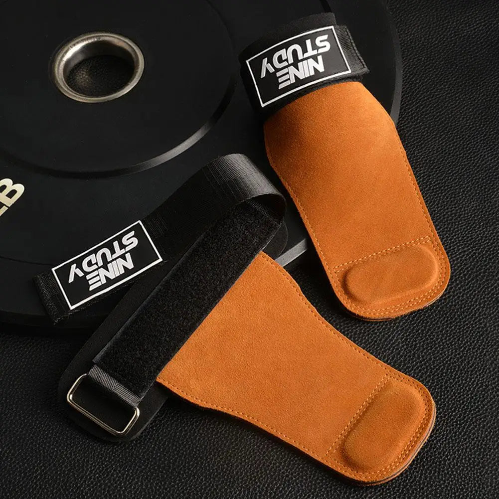 Leather Wrist Straps for Weightlifting