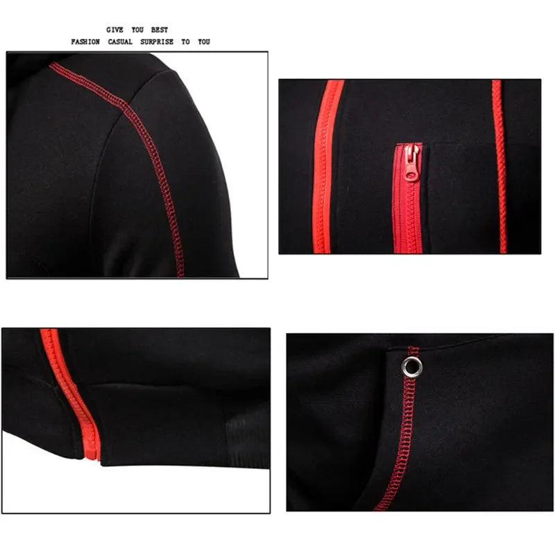 2024 EVERLAST Men’s Zipper Hoodie & Blazer Casual Warm Winter Sportswear Set