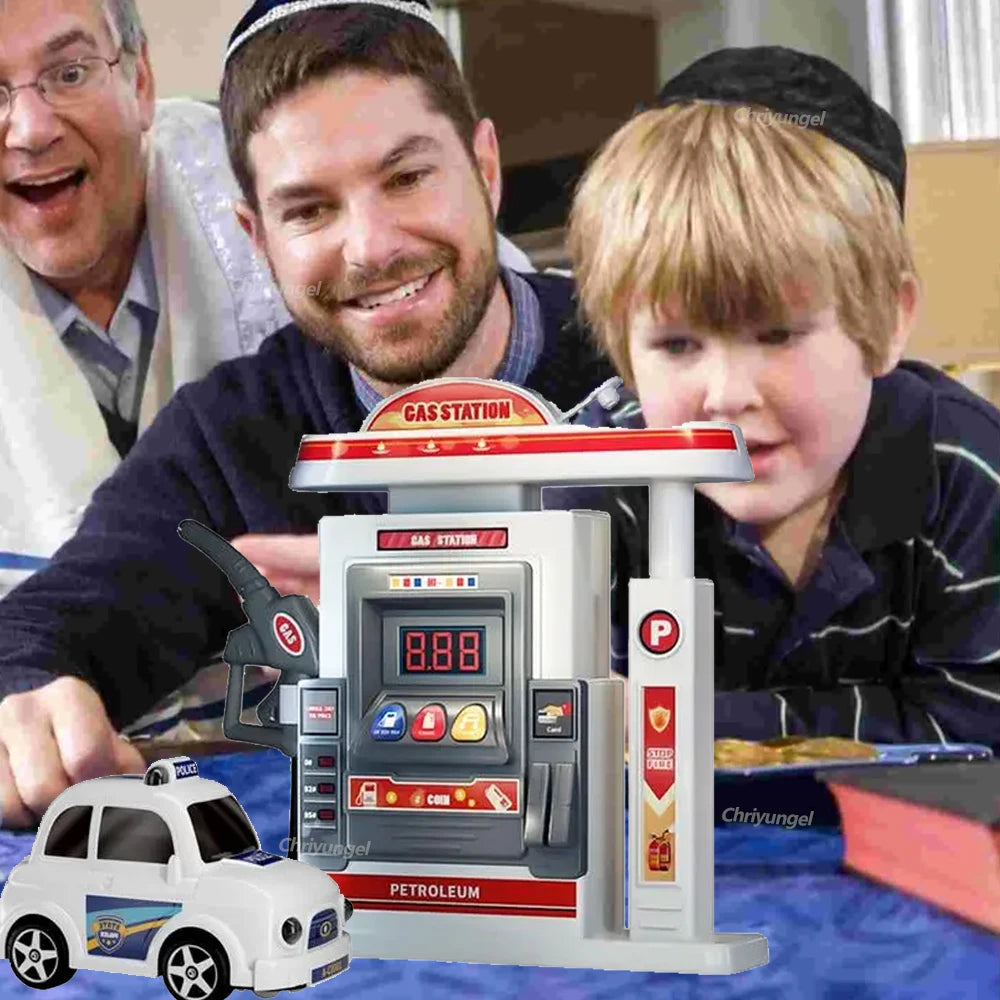 Gas Station Toy Set for Kids