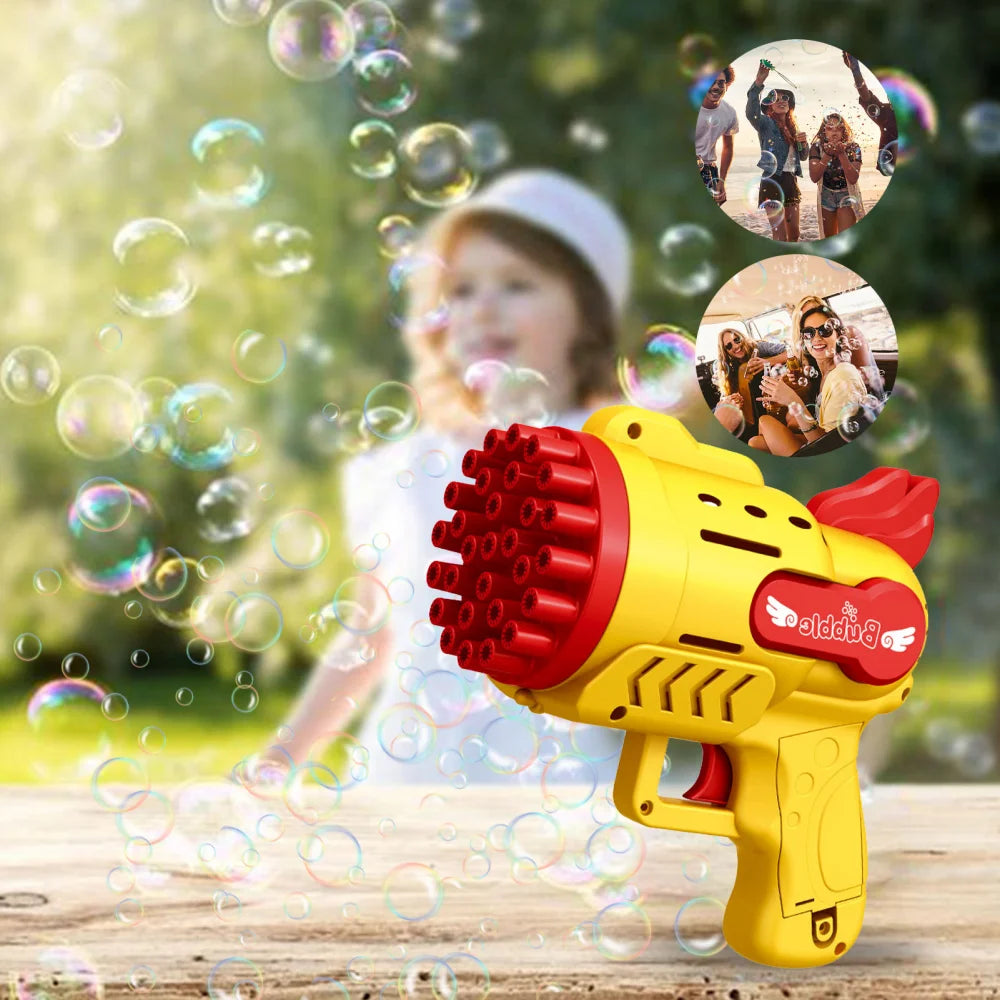 Kids Rocket Bubble Gun Blower