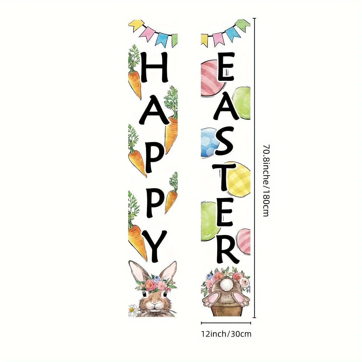 Happy Easter 2pcs Door Banner Set