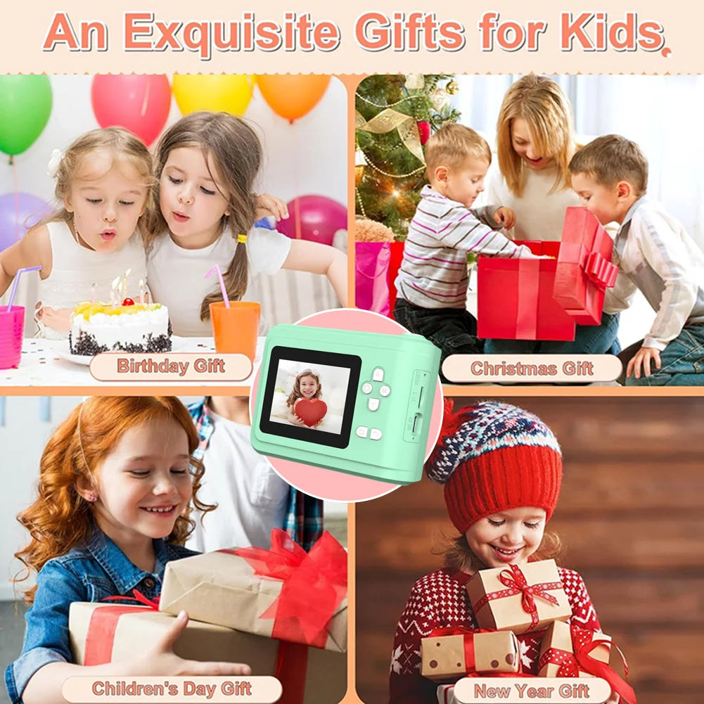 Kids Instant Camera with Print Photo Paper