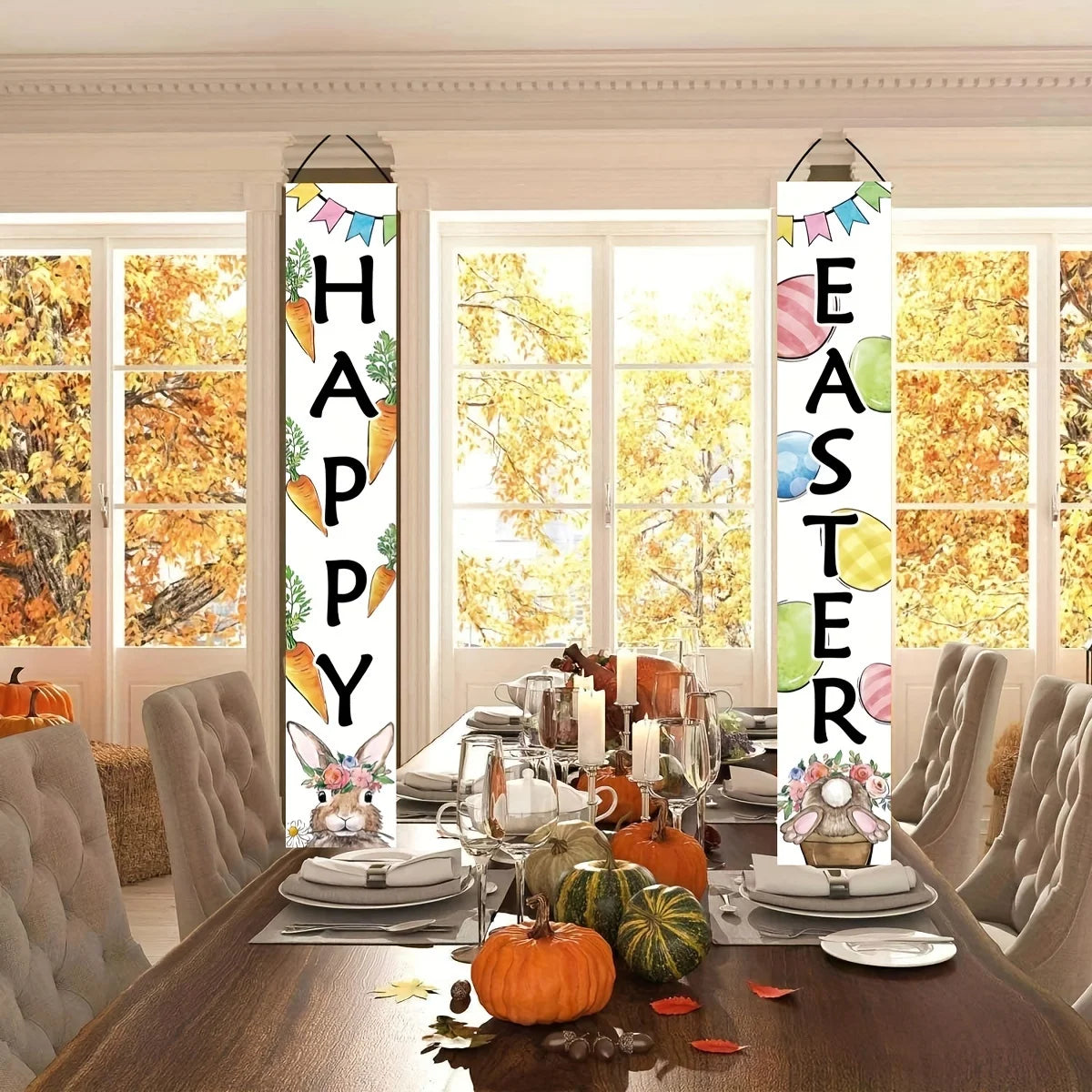 Happy Easter 2pcs Door Banner Set
