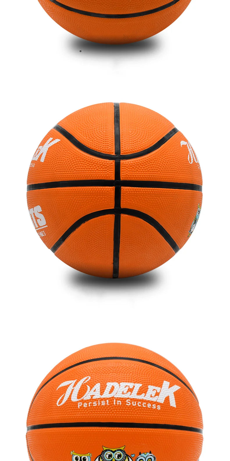 Size 7 Rubber Basketball – Wear-Resistant & High Elasticity