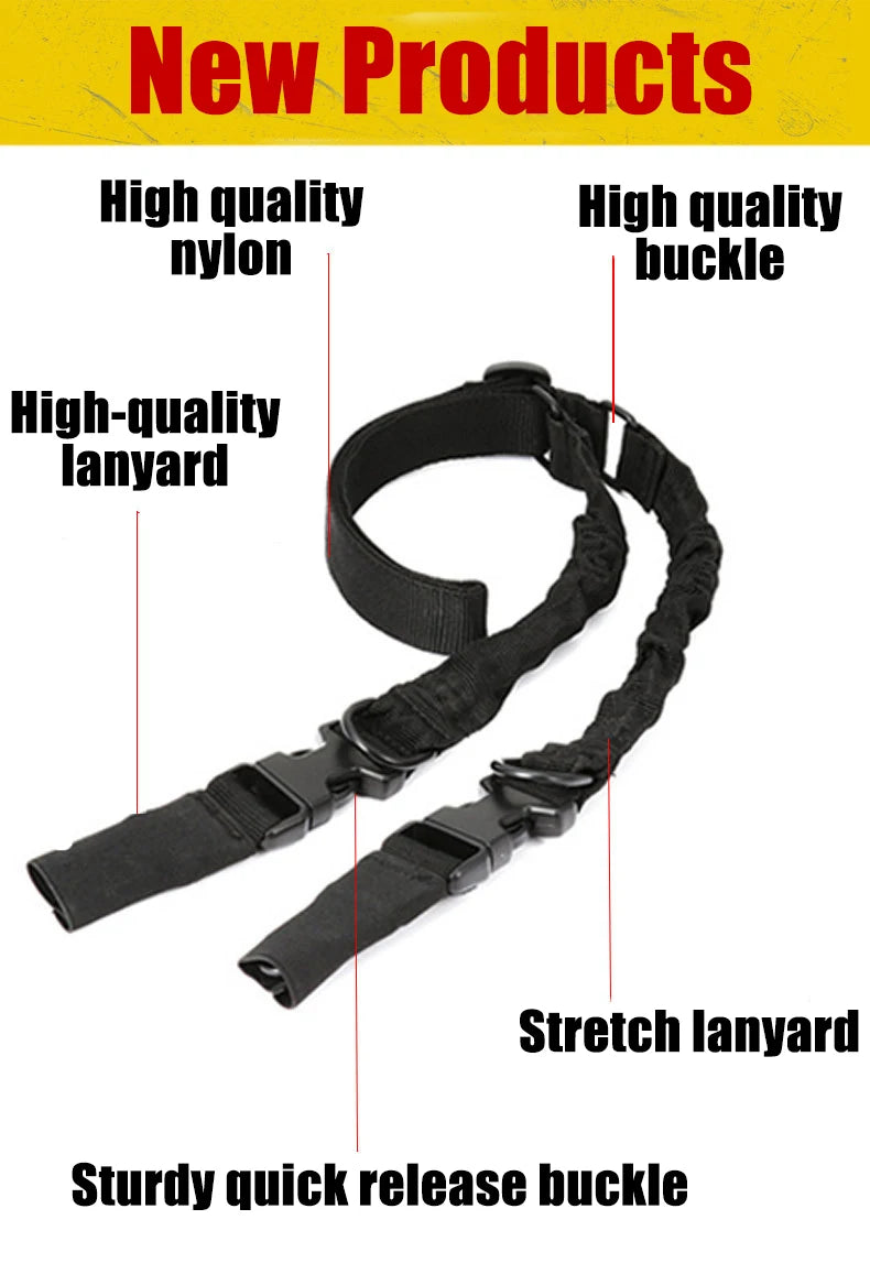 Shotgun Belt – MOLLE Gear Single Point Gun Sling with Metal Buckle