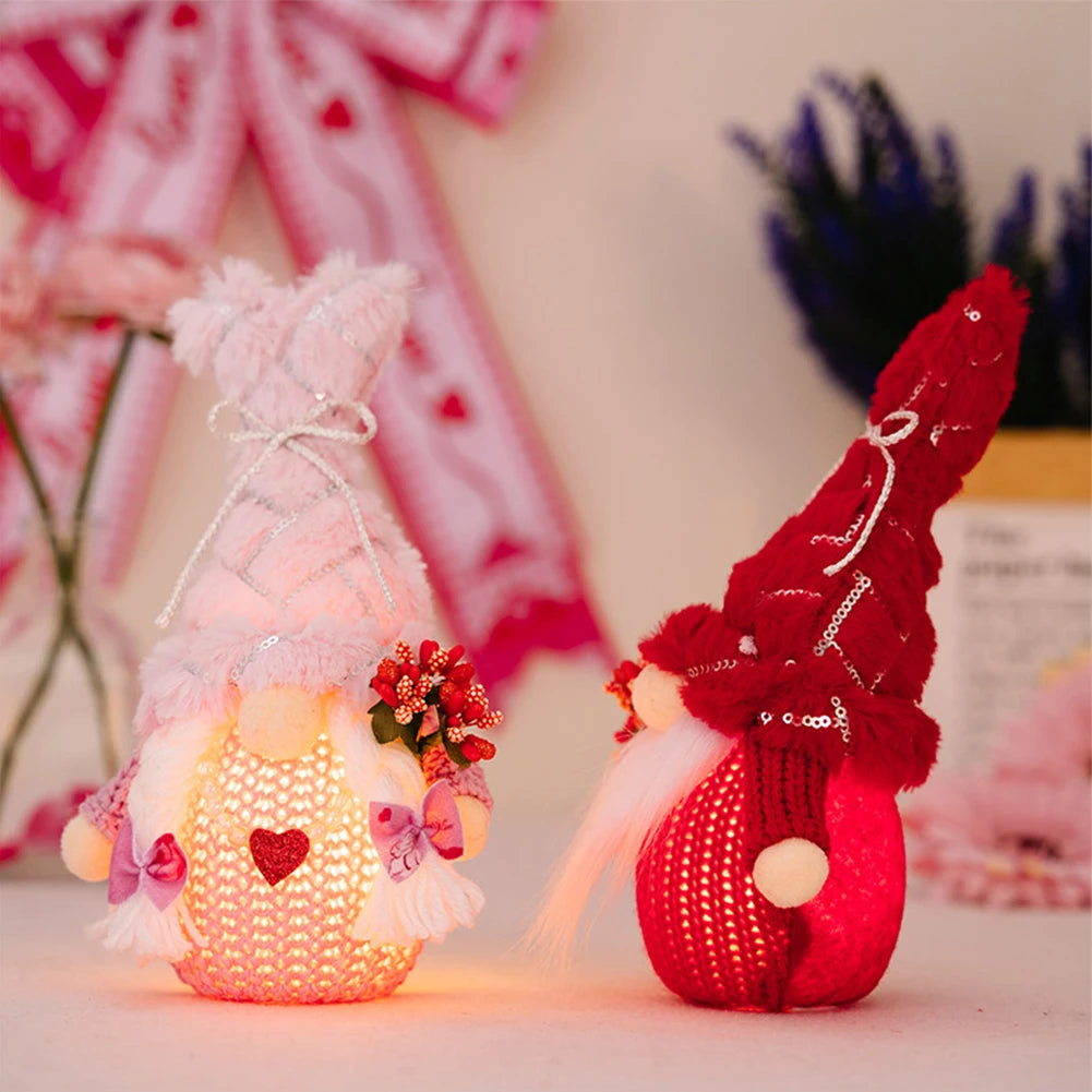 Valentine's Day Gnomes with Sequins Hat