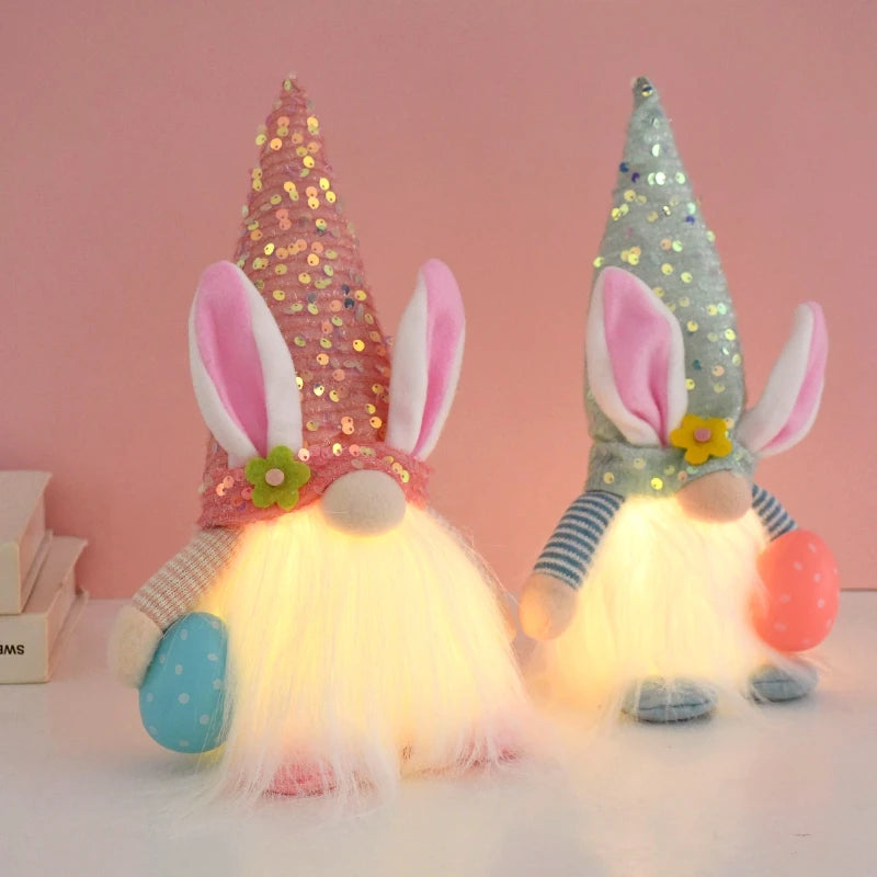 Easter LED Glowing Faceless Gnome Doll