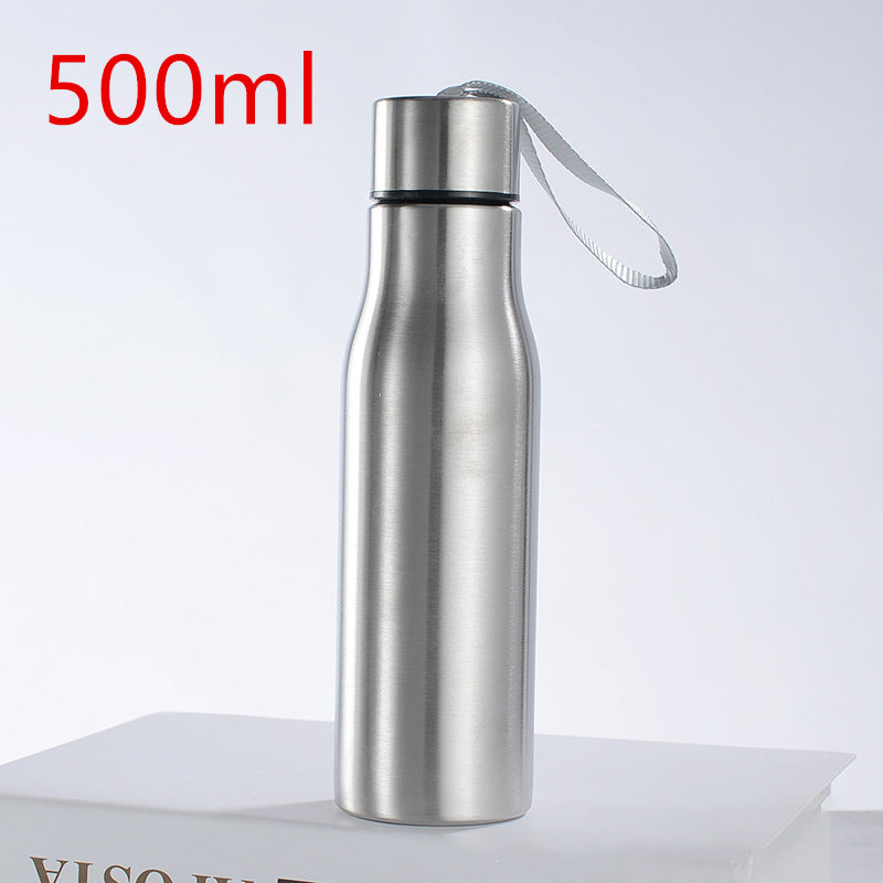 500ml/1000ml rugged stainless steel sports water bottle