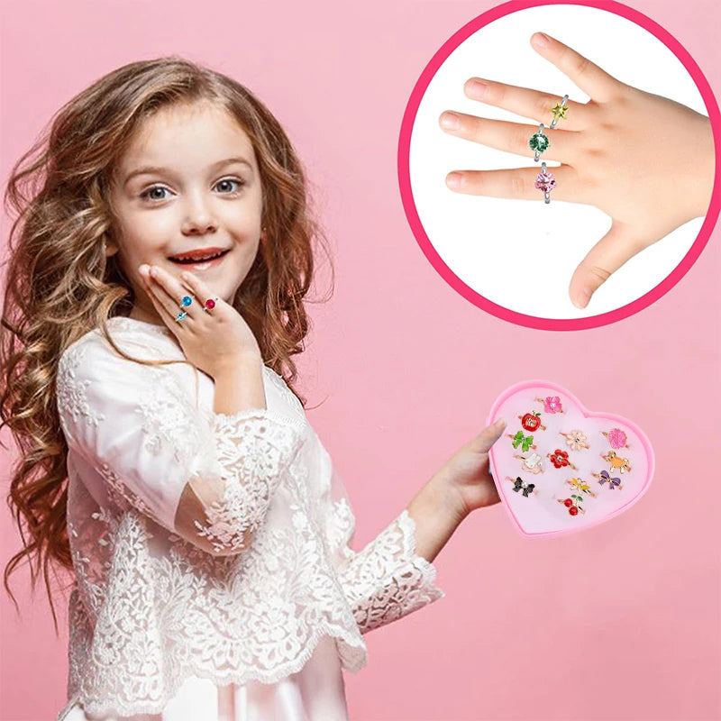 Children’s Adjustable Cartoon Rings