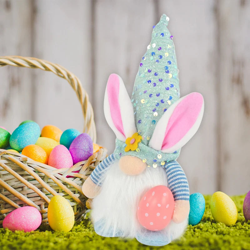 Easter LED Glowing Faceless Gnome Doll