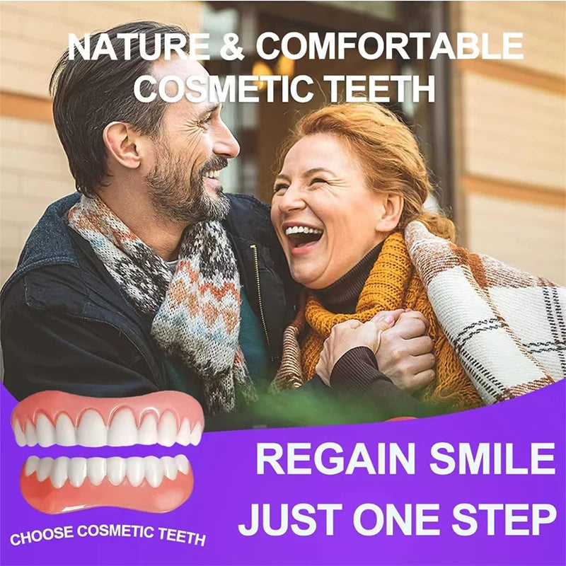 Dentures Face Makeup Teeth Stickers – Realistic Orthodontic Simulation