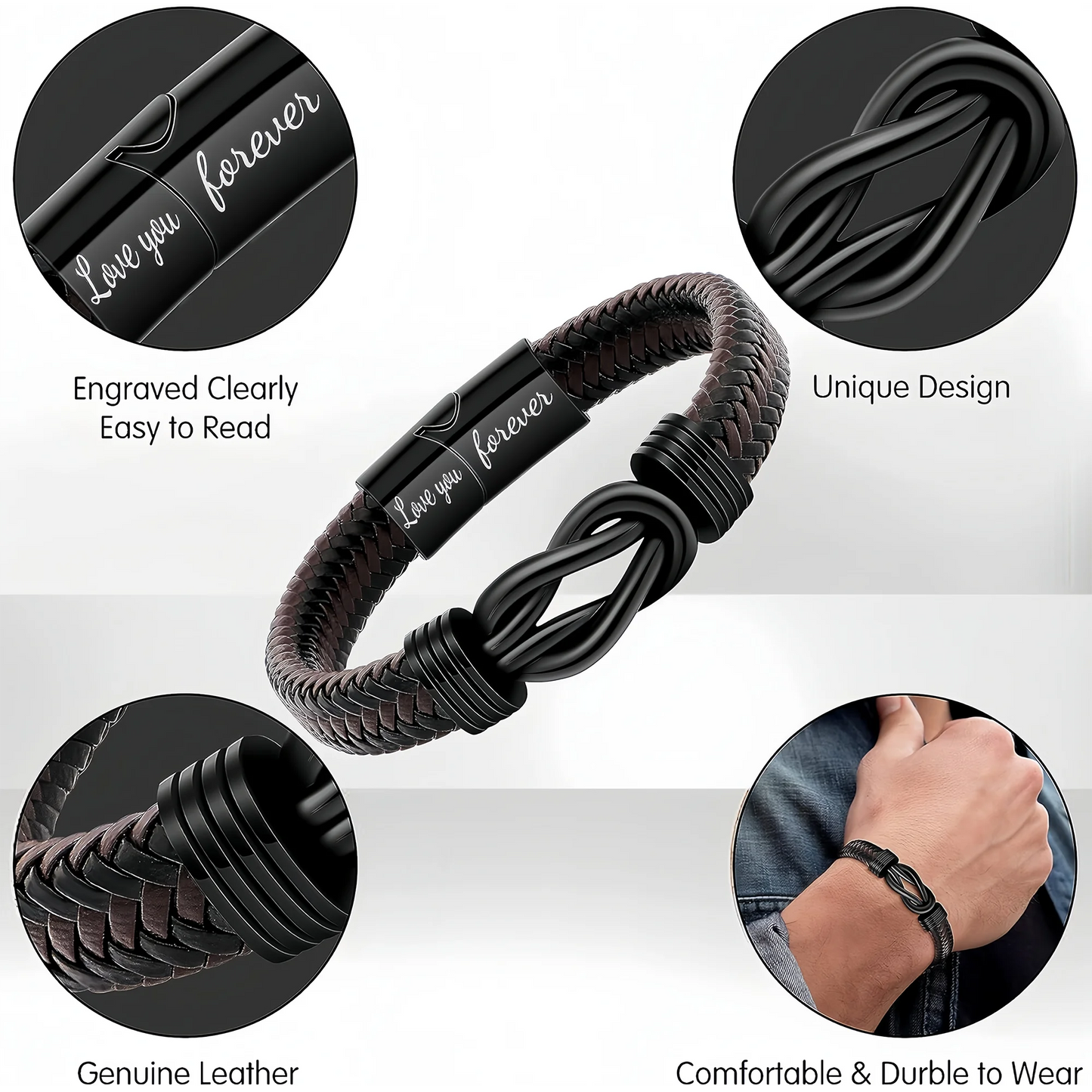 Leather Bracelet for Him