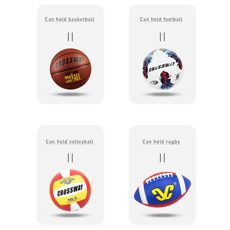 Adjustable Shoulder Strap Basketball Bag – Sports Ball Holder & Carrier