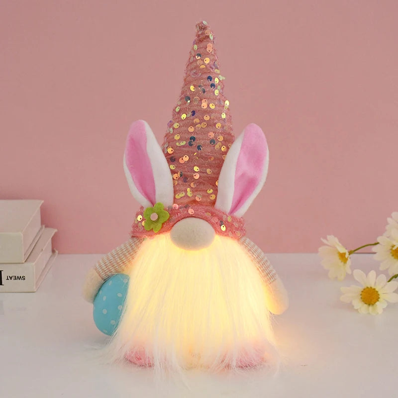 Easter LED Glowing Faceless Gnome Doll