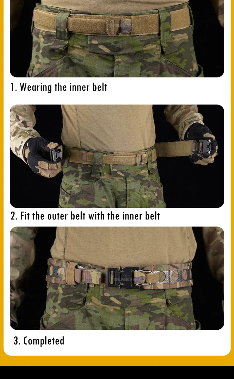 Enhance your tactical experience with the Tactical Combat Belt