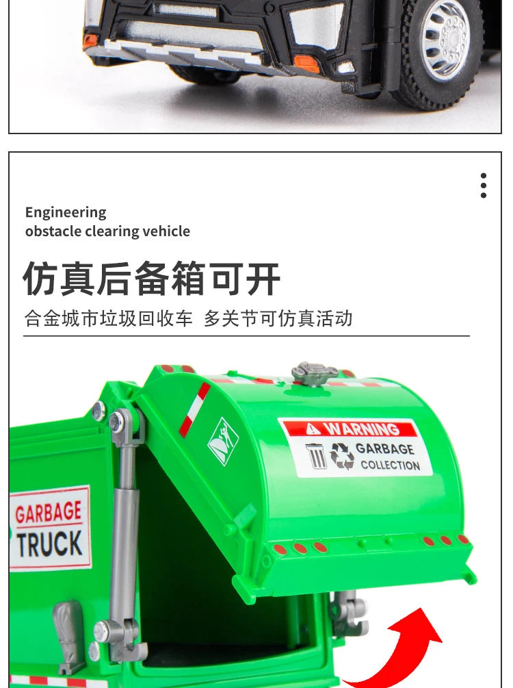 1/32 Garbage Collection City Garbage Vehicle Car Model