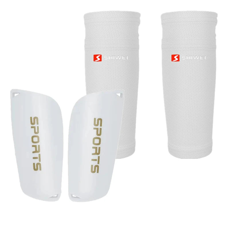 Soccer Shin Guard Pads and Sleeves Set
