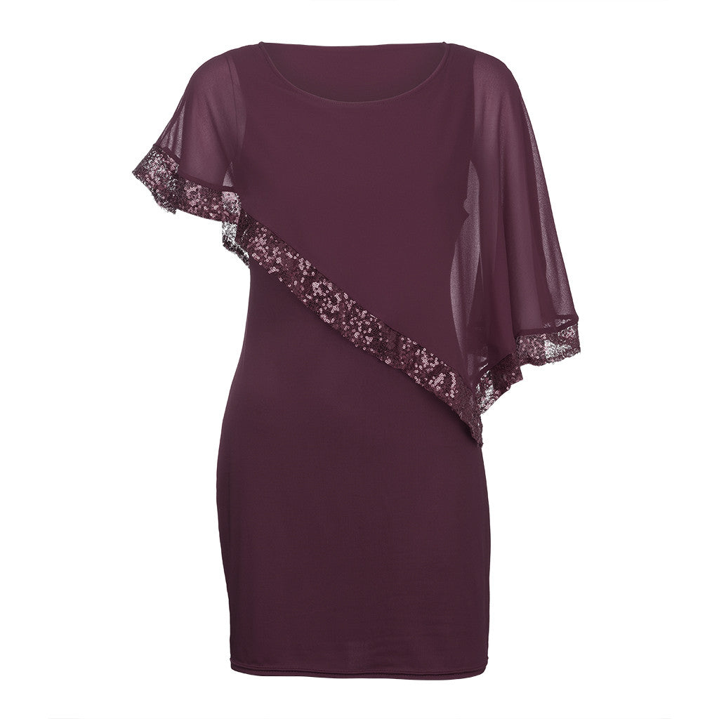 Elegant Sequined Plus Size Dresses