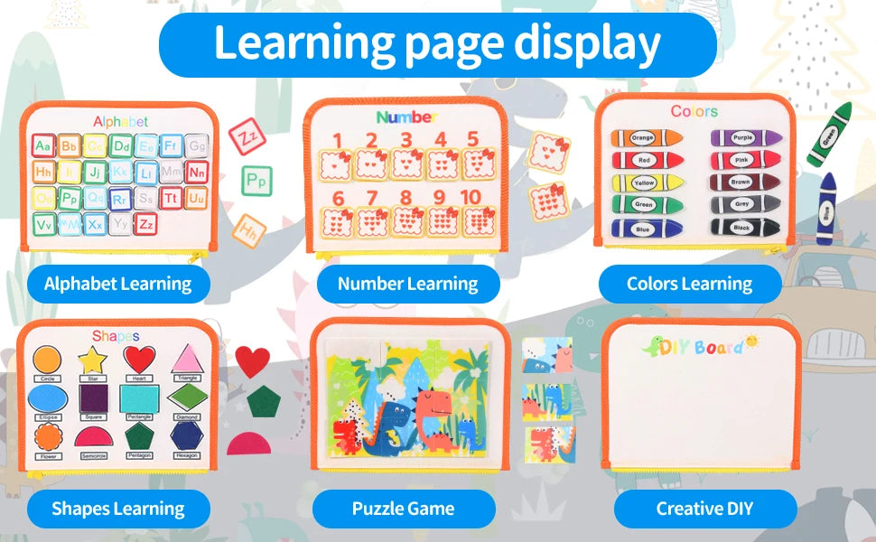 Parish Toys Busy Board – Early Educational Toy for Toddlers