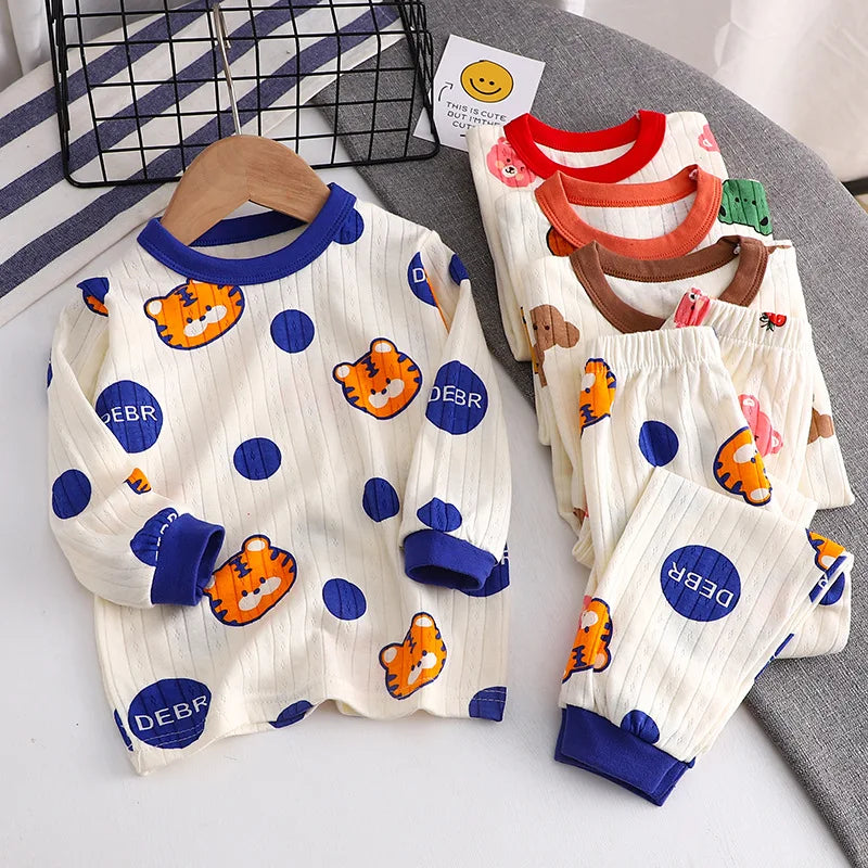 Cartoon Full Print Pajama Set