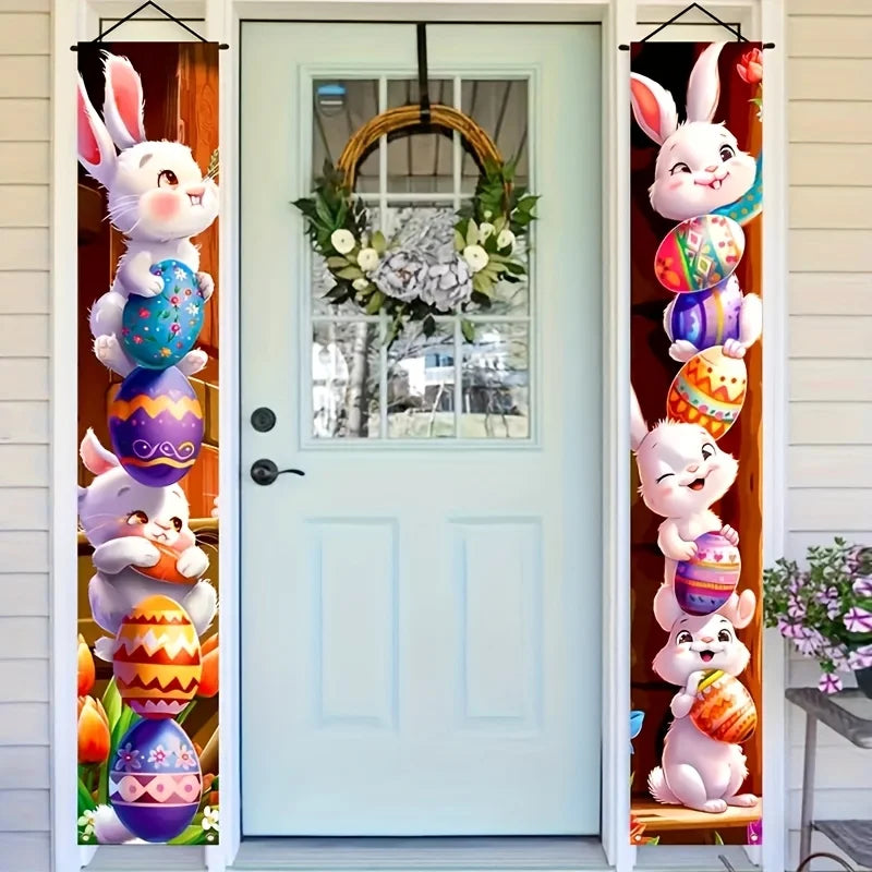 Happy Easter 2pcs Door Banner Set