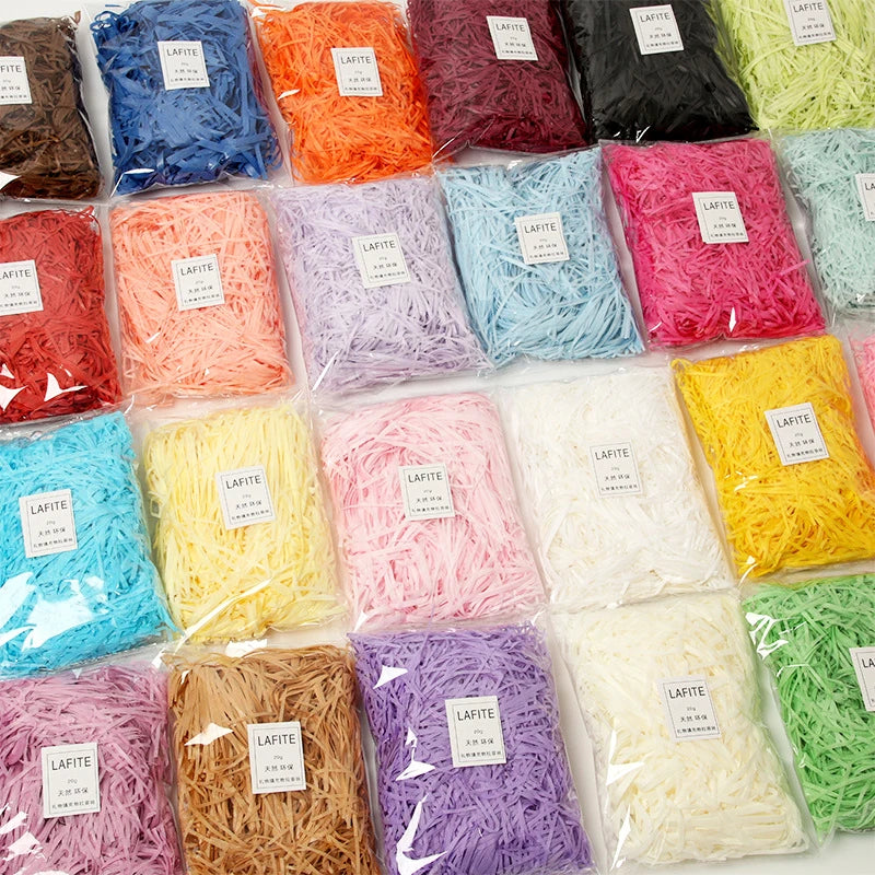 100g Colorful Shred Crinkle Paper Raffia: